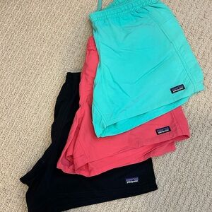 3 pair of Patagonia Athletic shorts